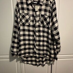 Black and White Checkered flannel